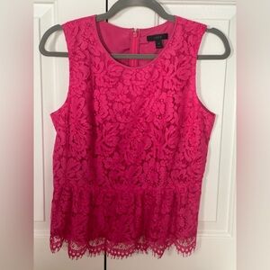J.Crew lace peplum top